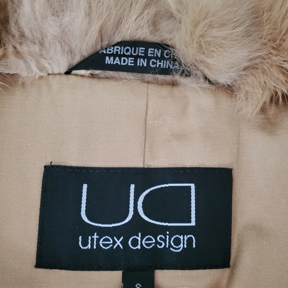 Suede Jacket with Rabbit Fur Trimmings - Picture 4 of 6